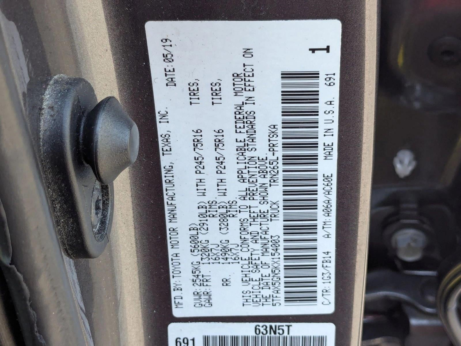 2019 Toyota Tacoma 2WD SR