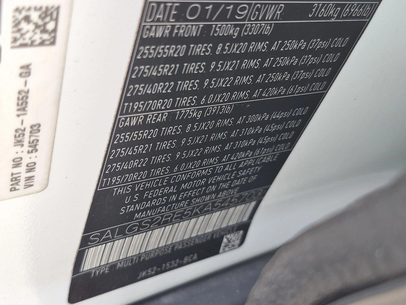 2019 Land Rover Range Rover Base
