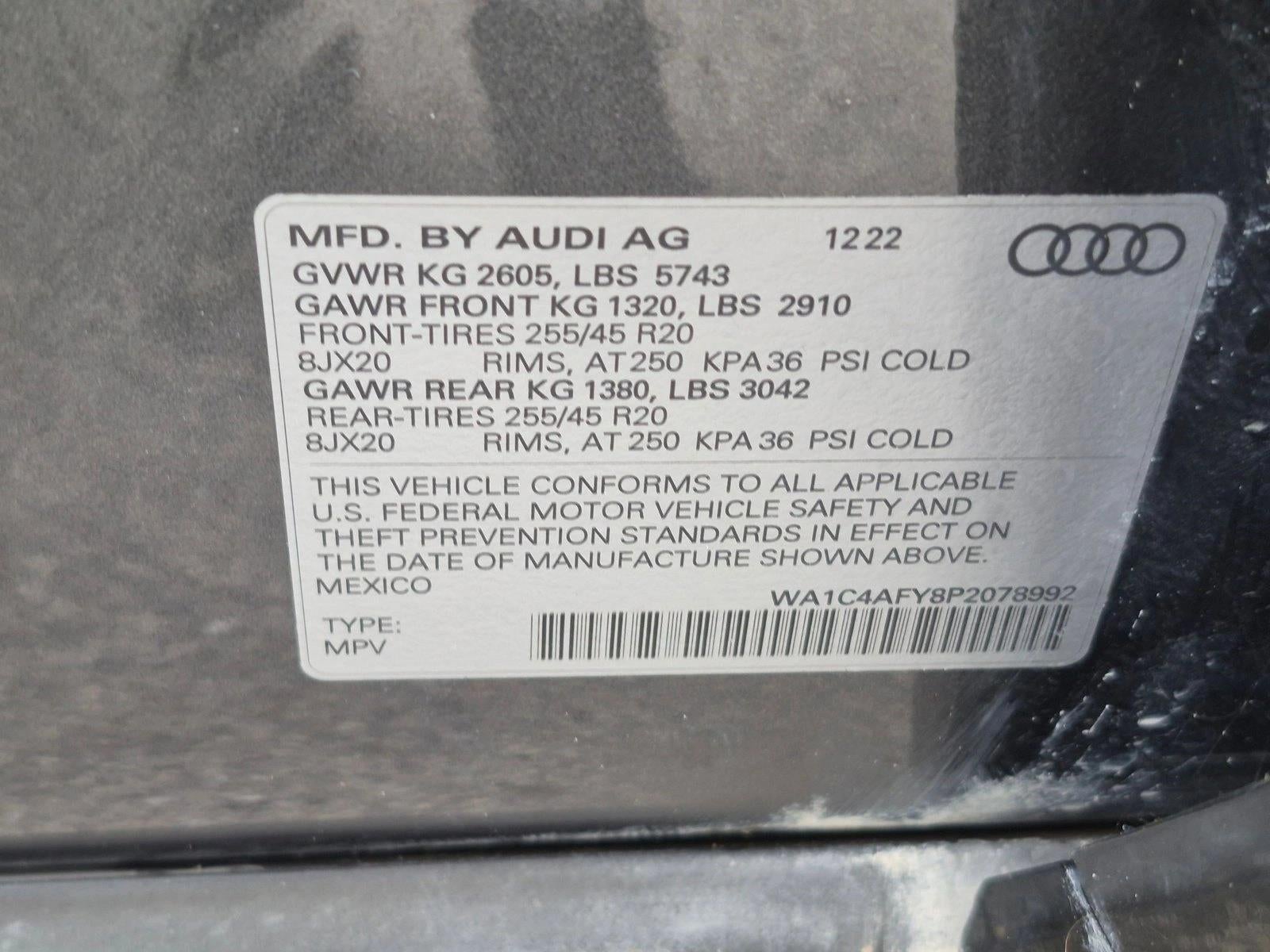 2023 Audi SQ5 Prestige TFSI quattro Tiptronic