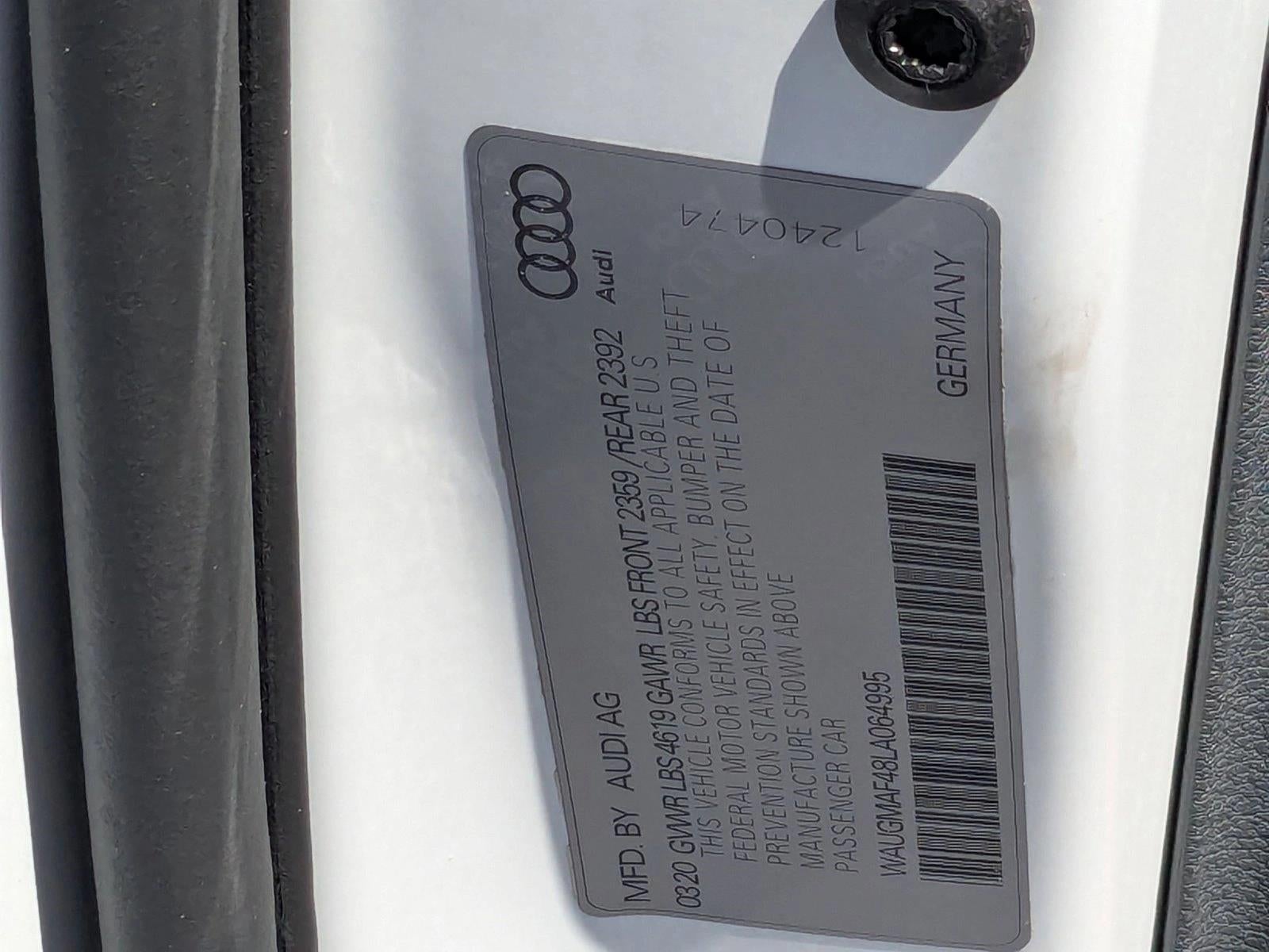 2020 Audi A4 Premium 40 TFSI Front-Wheel Drive S tronic