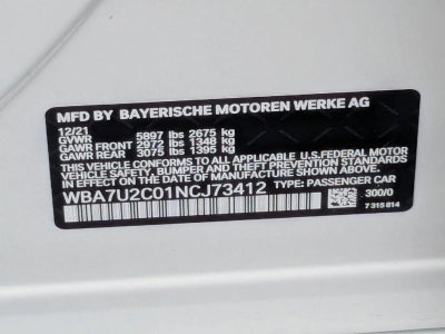 2022 BMW 750 i xDrive