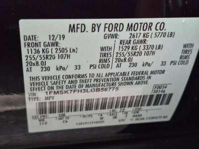 2020 Ford Explorer Limited RWD