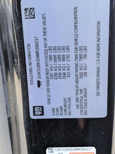 2021 GMC Yukon 2WD 4dr SLT