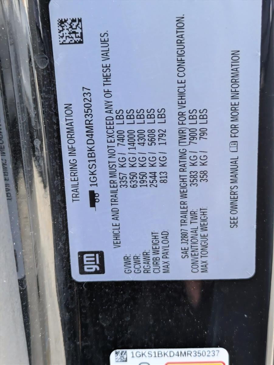 2021 GMC Yukon 2WD 4dr SLT