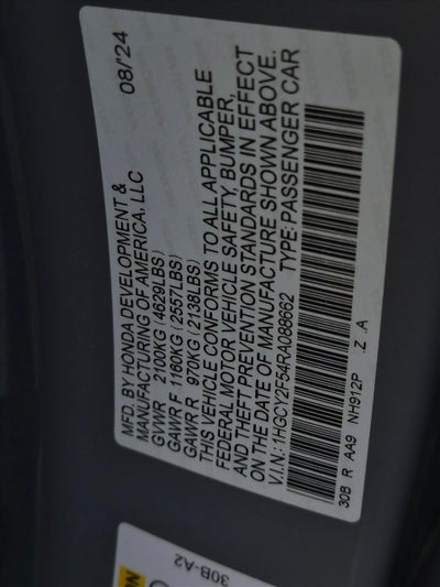 2024 Honda Accord Hybrid Sport Sedan