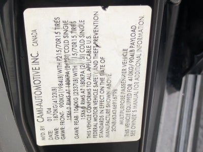 2004 Chevrolet Tracker LT