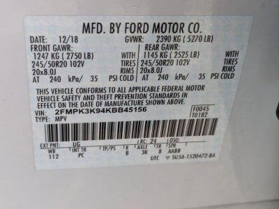 2019 Ford Edge Titanium FWD