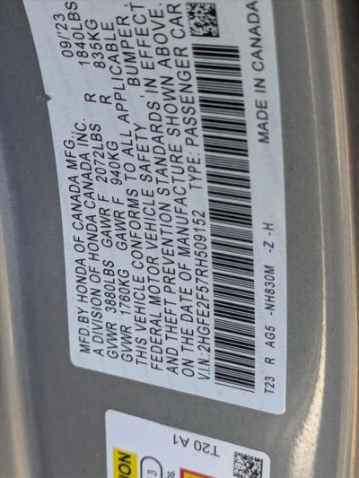 2024 Honda Civic Sedan Sport CVT
