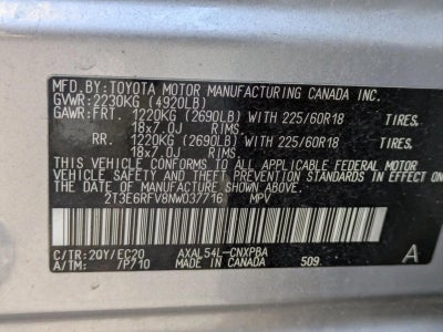 2022 Toyota RAV4 Hybrid XSE AWD (Natl)