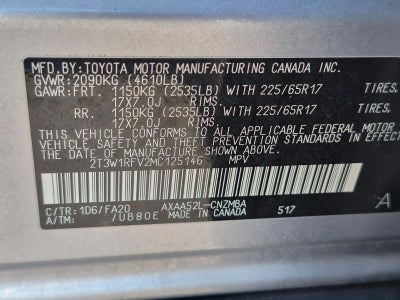 2021 Toyota RAV4 XLE FWD (GS)