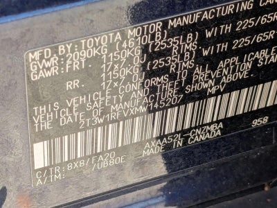 2021 Toyota RAV4 XLE FWD (GS)