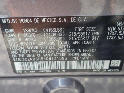 2019 Honda HR-V EX AWD CVT