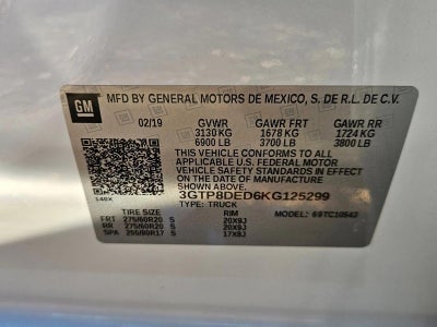 2019 GMC Sierra 1500 Crew Cab Short Box 2-Wheel Drive SLT