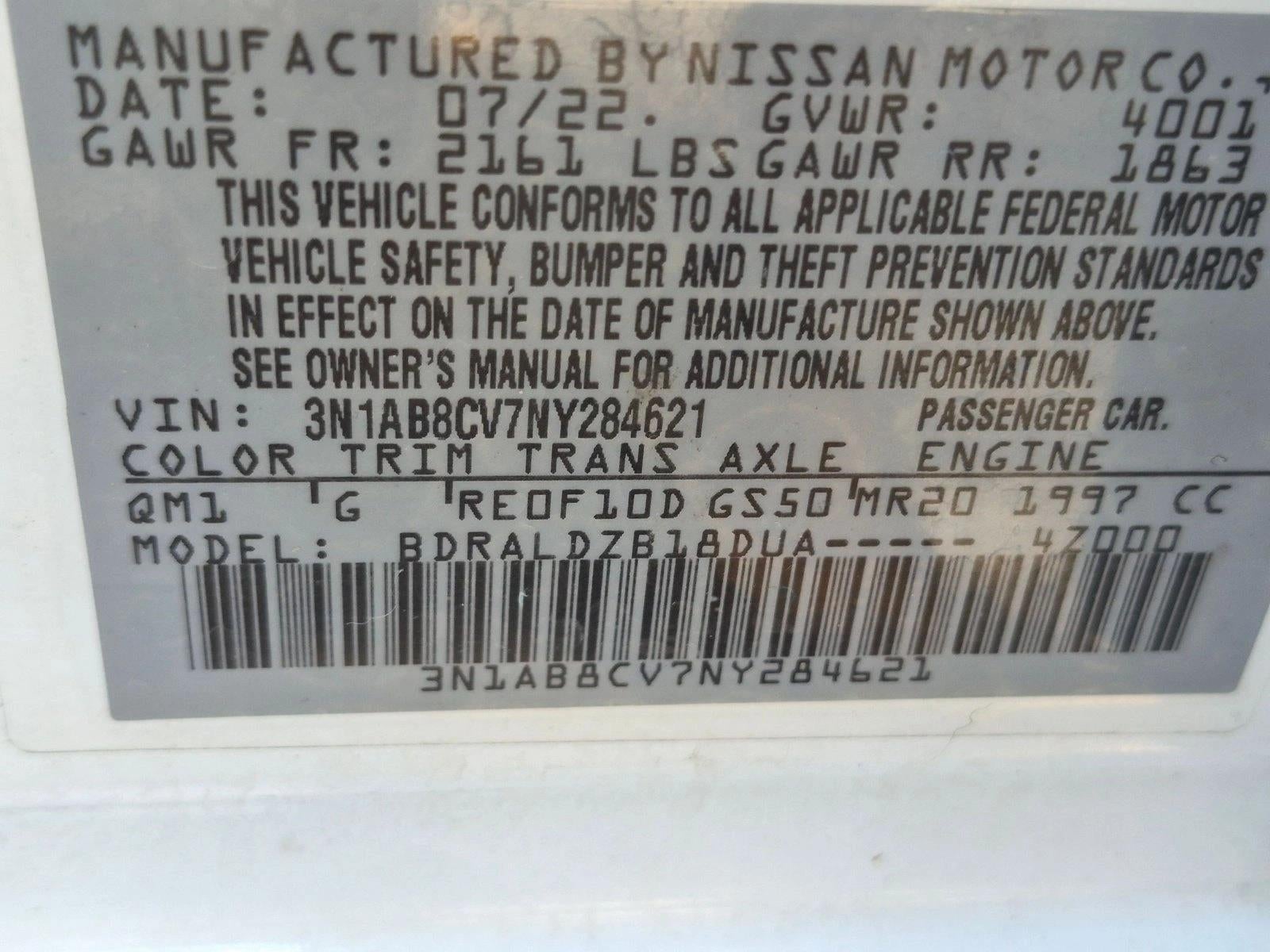 2022 Nissan Sentra SV CVT