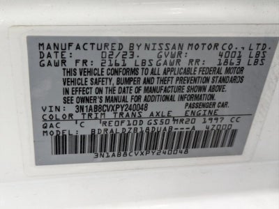 2023 Nissan Sentra SV CVT
