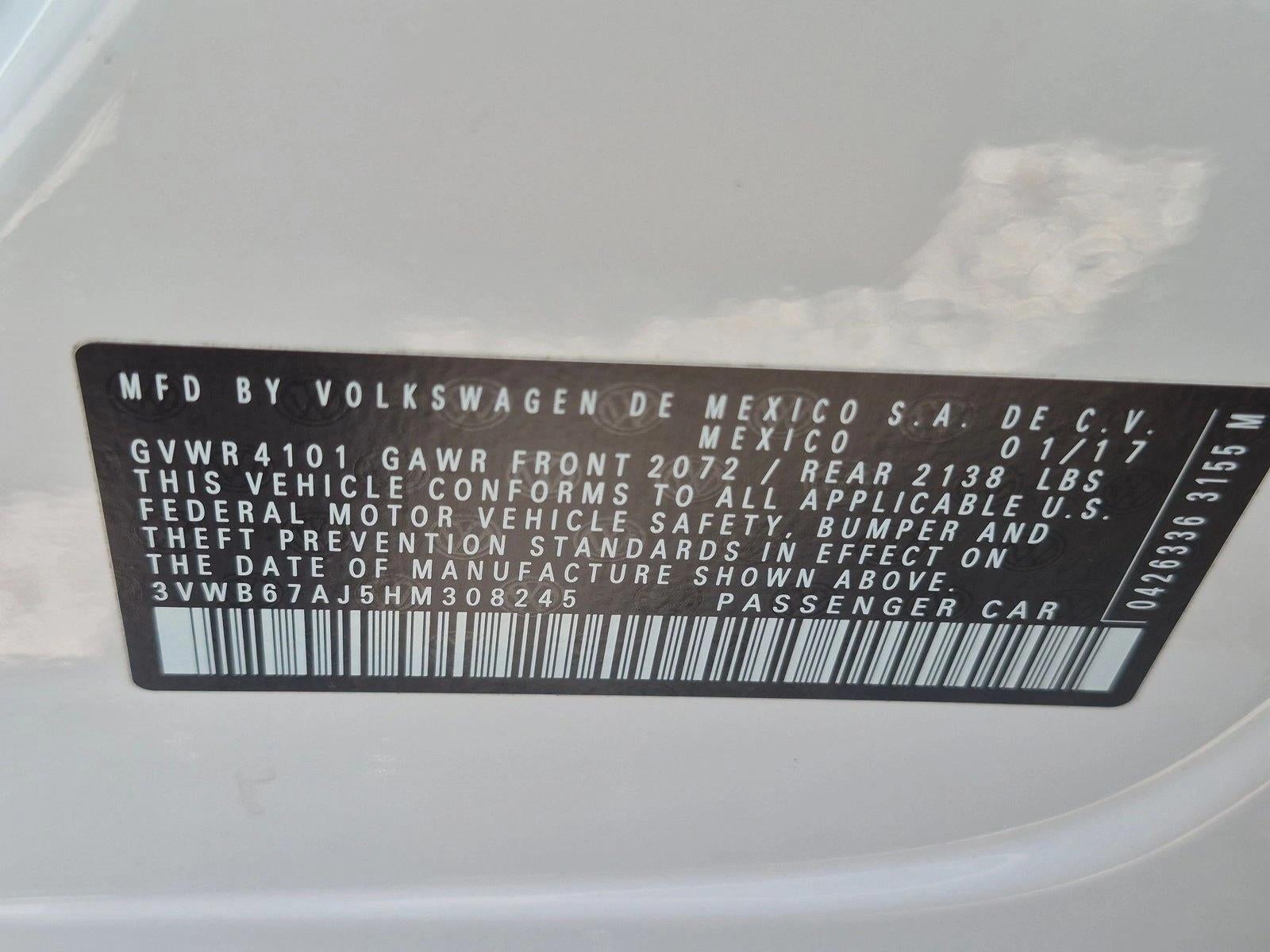 2017 Volkswagen Jetta 1.4T SE Manual