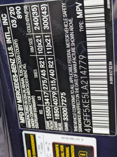 2020 Mercedes-Benz GLS GLS 450 4MATIC® SUV