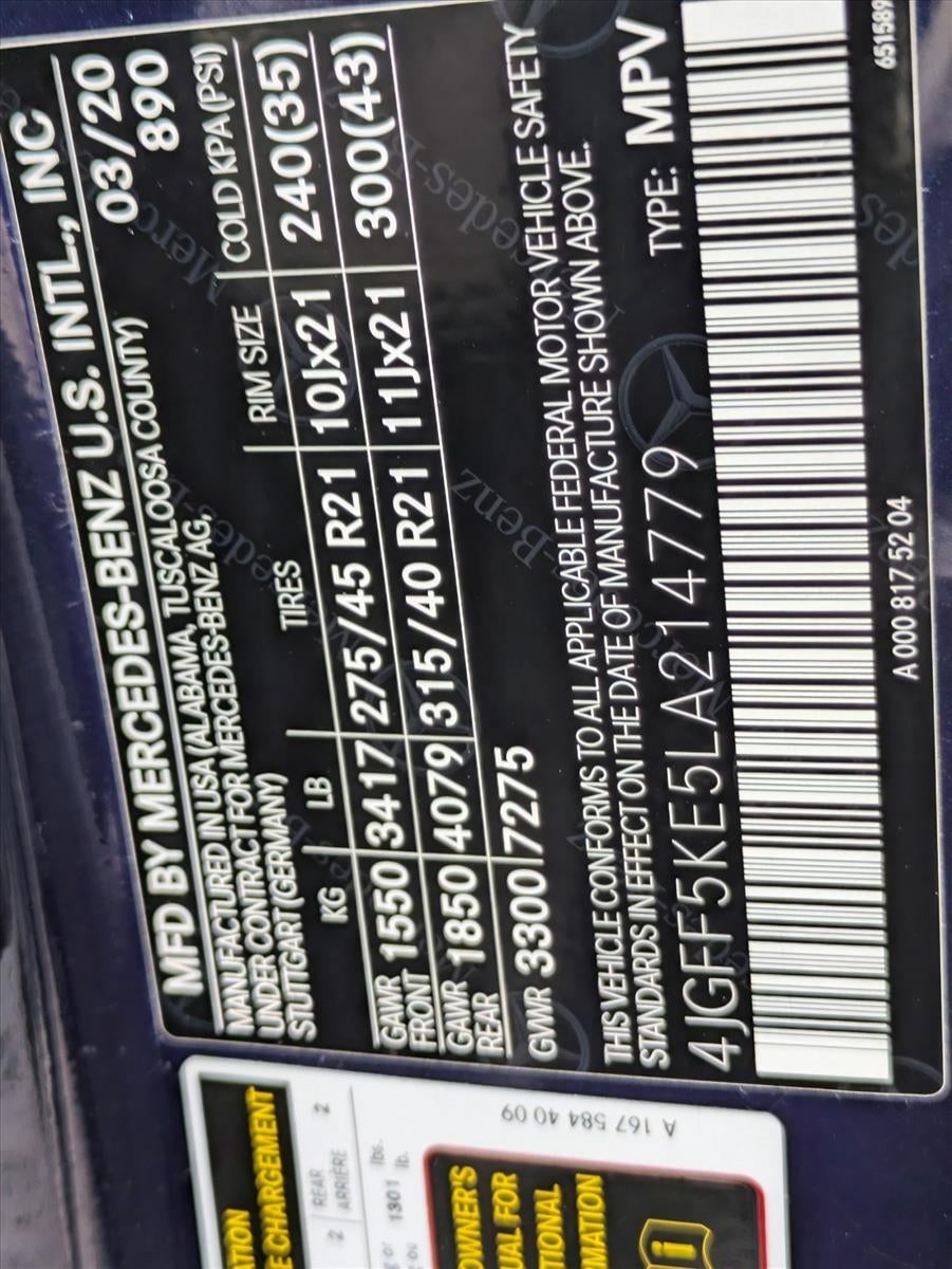 2020 Mercedes-Benz GLS GLS 450 4MATIC® SUV