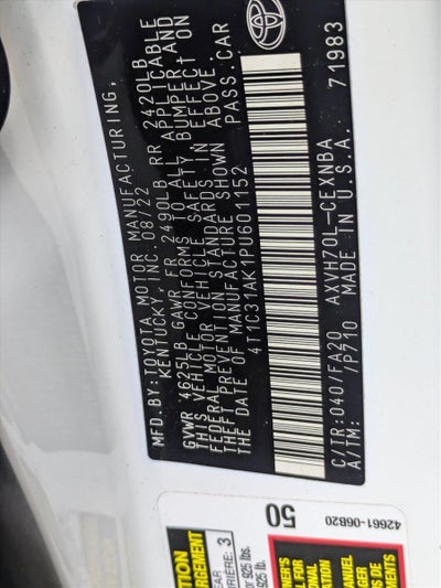 2023 Toyota Camry Hybrid LE CVT (Natl)