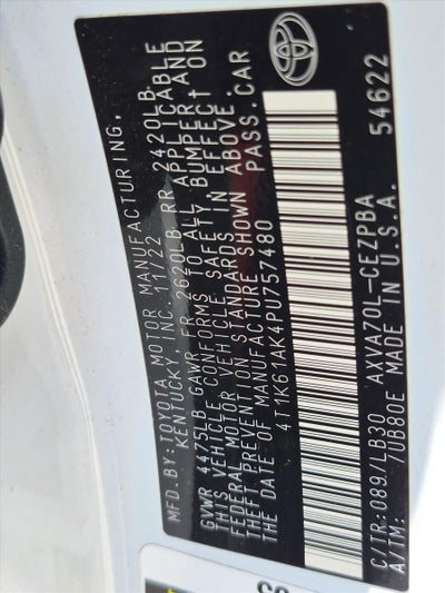 2023 Toyota Camry XSE Auto (Natl)