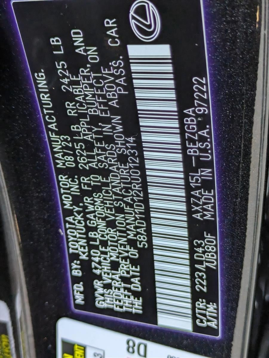 2024 Lexus ES 250 AWD