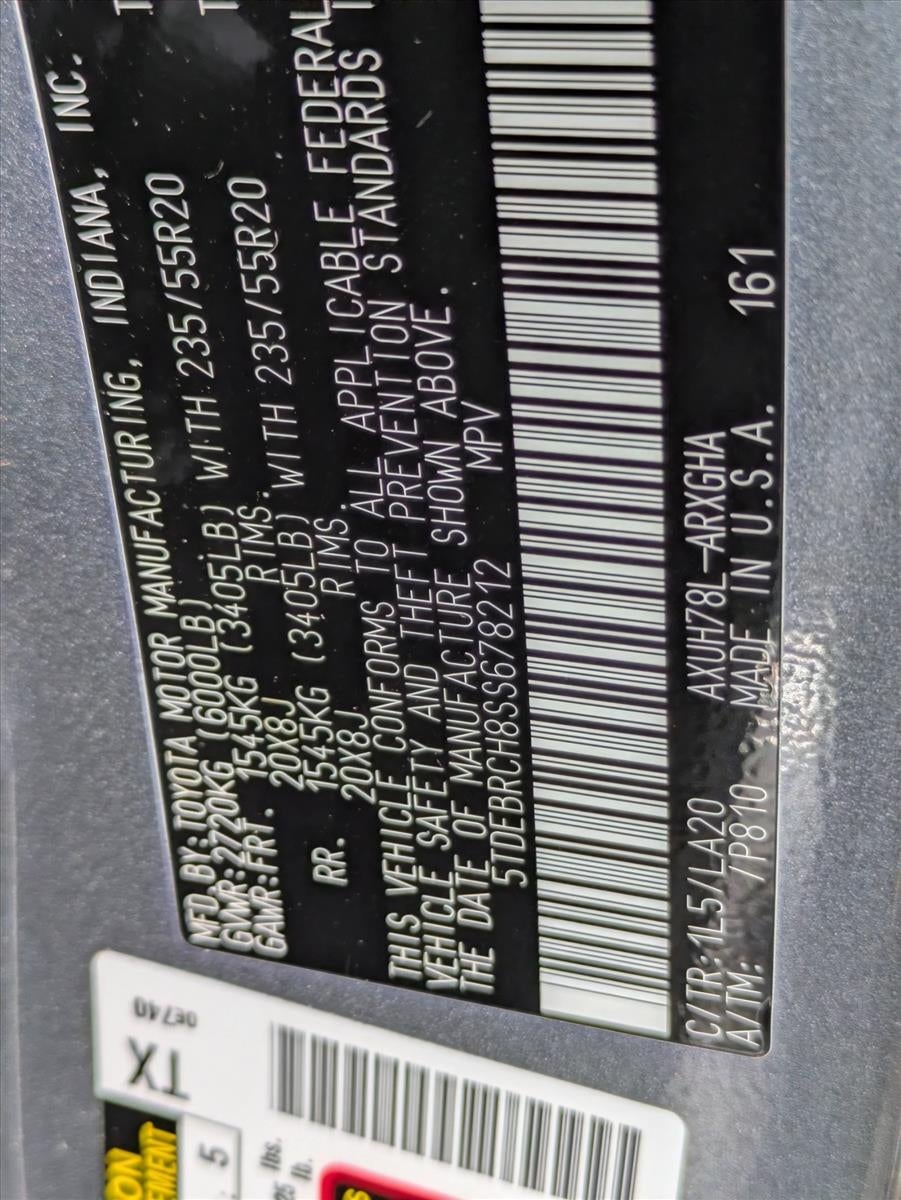 2025 Toyota Highlander Hybrid Platinum AWD (Natl)