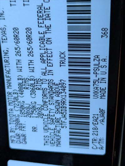 2024 Toyota Tundra 4WD 4WD Limited CrewMax 5.5' Bed (Natl)