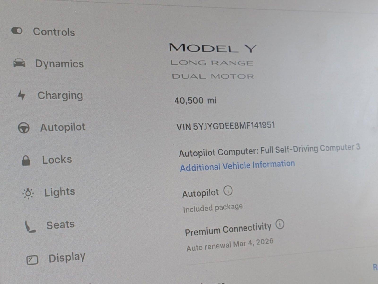 2021 Tesla Model Y Long Range AWD