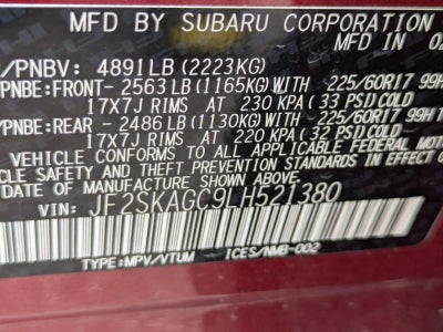 2020 Subaru Forester Premium CVT