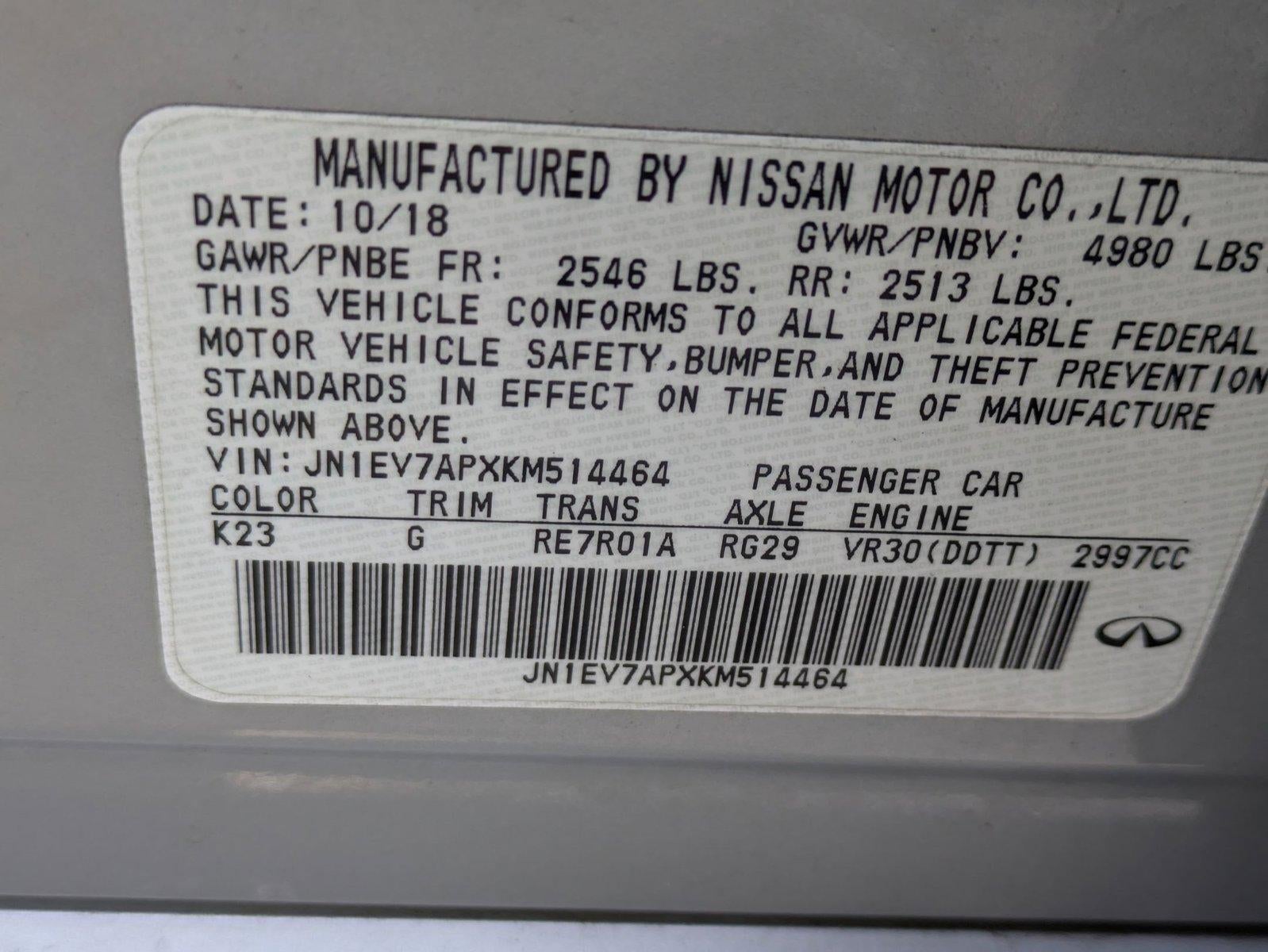 2019 INFINITI Q50 3.0t LUXE RWD