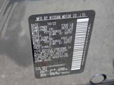2023 Nissan Armada 4x2 SL