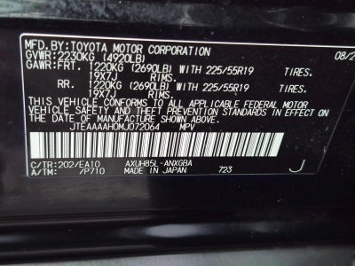2021 Toyota Venza XLE AWD (SE)