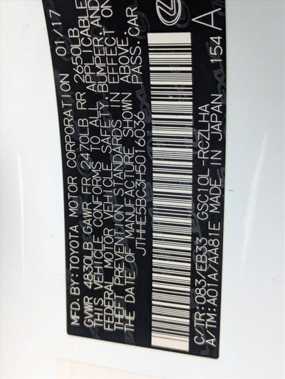 2017 Lexus RC 350 RWD F Sport