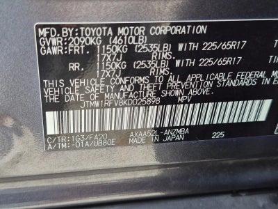 2019 Toyota RAV4 XLE FWD (GS)