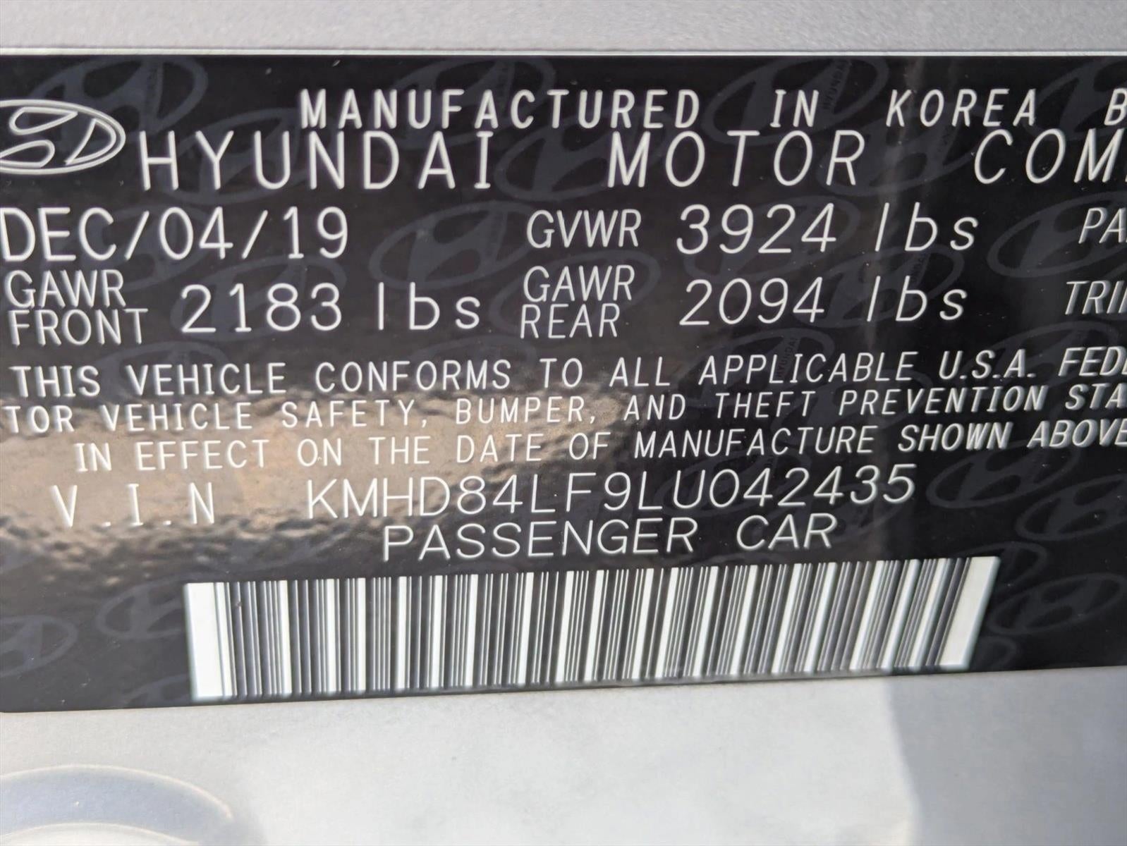 2020 Hyundai ELANTRA SEL IVT