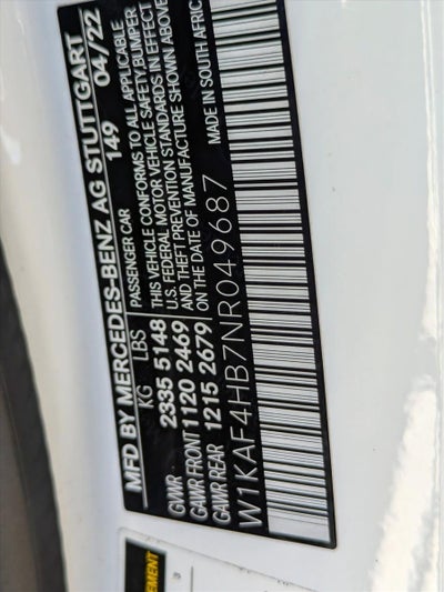 2022 Mercedes-Benz C-Class C 300 4MATIC® Sedan