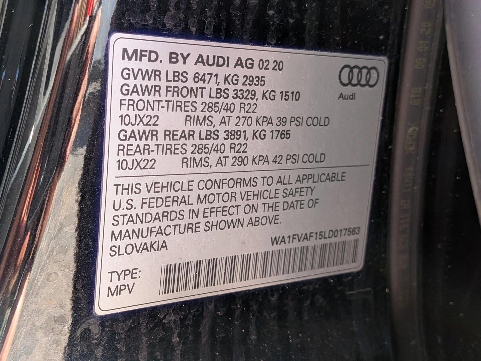 2020 Audi Q8 Prestige 55 TFSI quattro