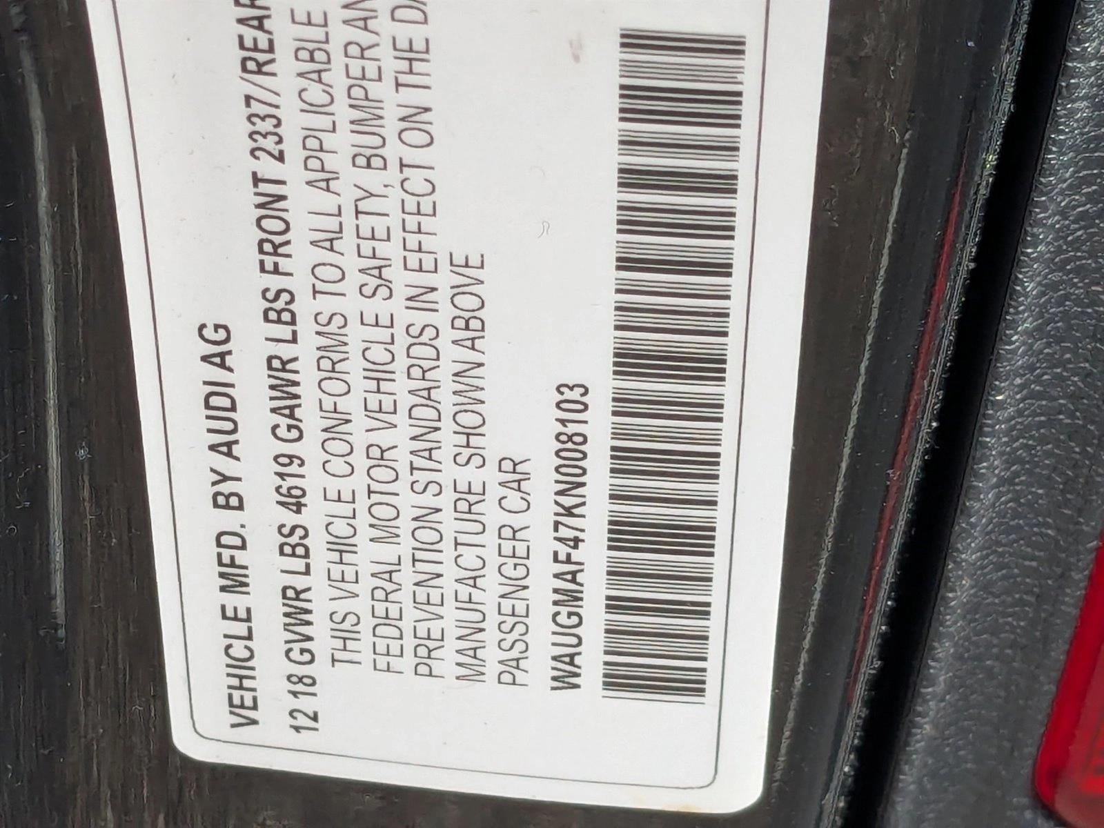 2019 Audi A4 Premium 40 TFSI