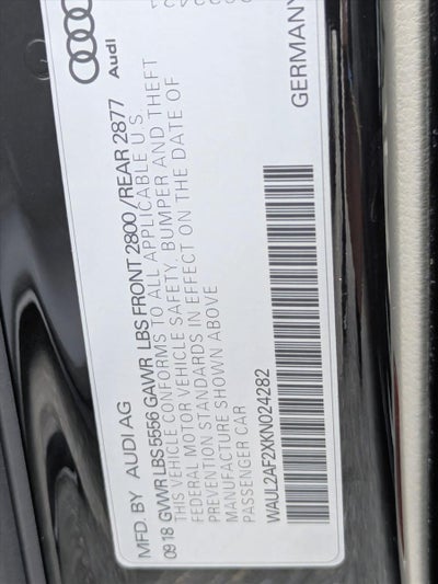 2019 Audi A6 Premium Plus 55 TFSI quattro