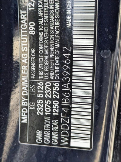 2018 Mercedes-Benz E-Class E 300 RWD Sedan