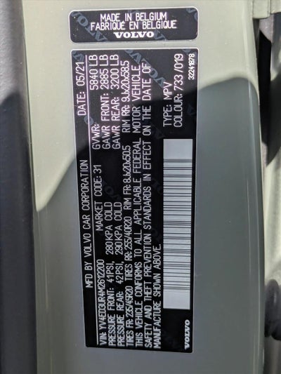 2021 Volvo XC40 Recharge P8 eAWD Pure Electric
