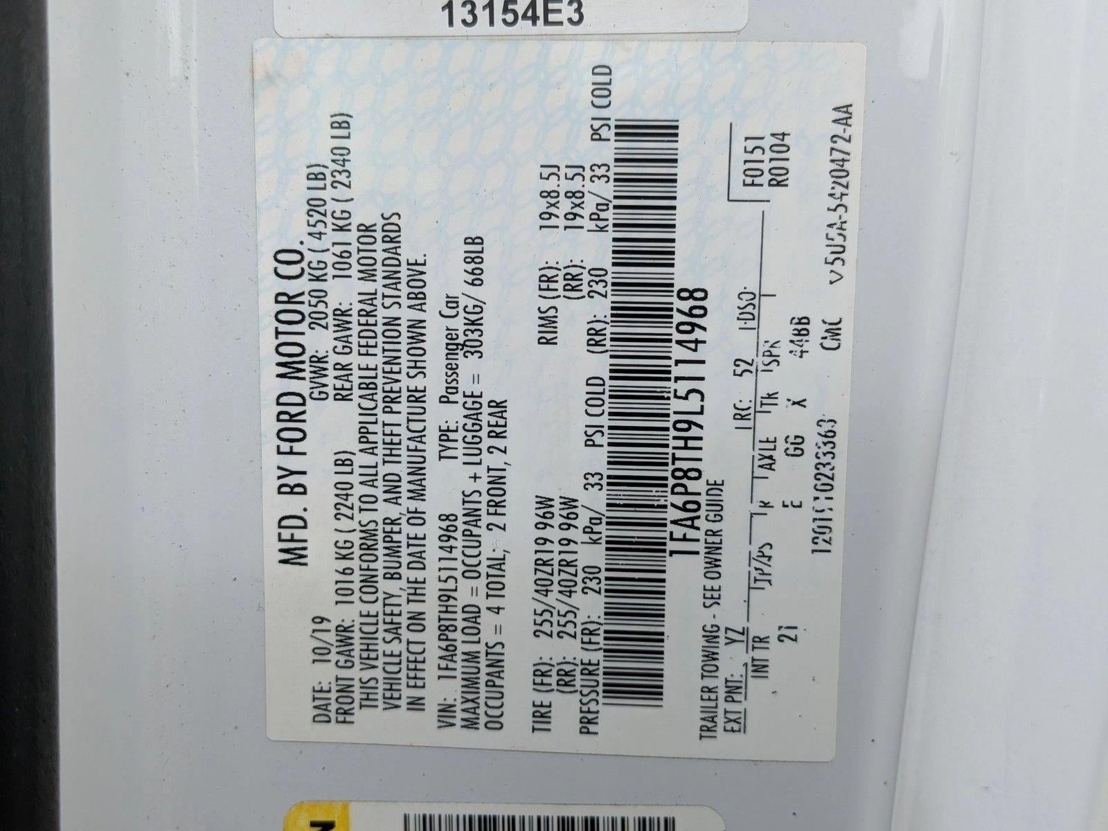 2020 Ford Mustang EcoBoost Fastback