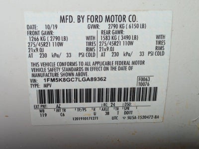 2020 Ford Explorer ST 4WD