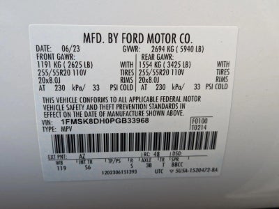 2023 Ford Explorer XLT 4WD