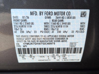 2026 Ford Explorer Active w/200A Pkg RWD