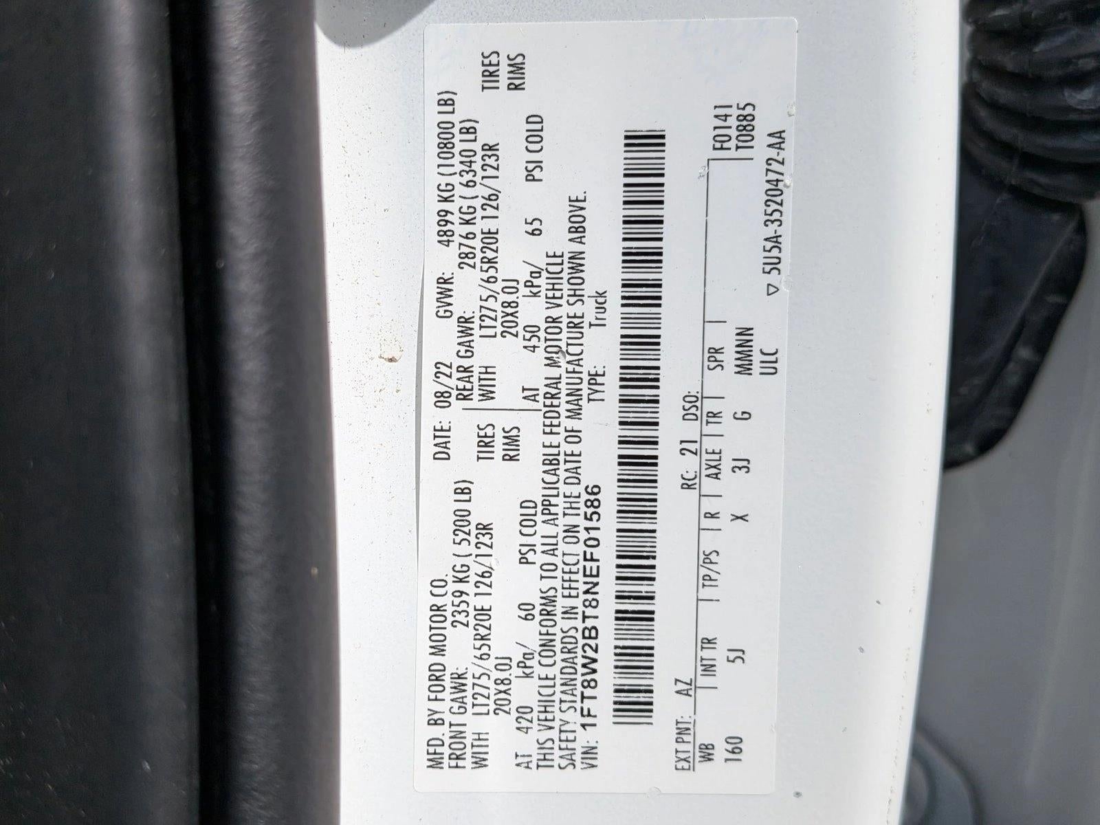 2022 Ford Super Duty F-250 SRW LARIAT 4WD Crew Cab 6.75' Box