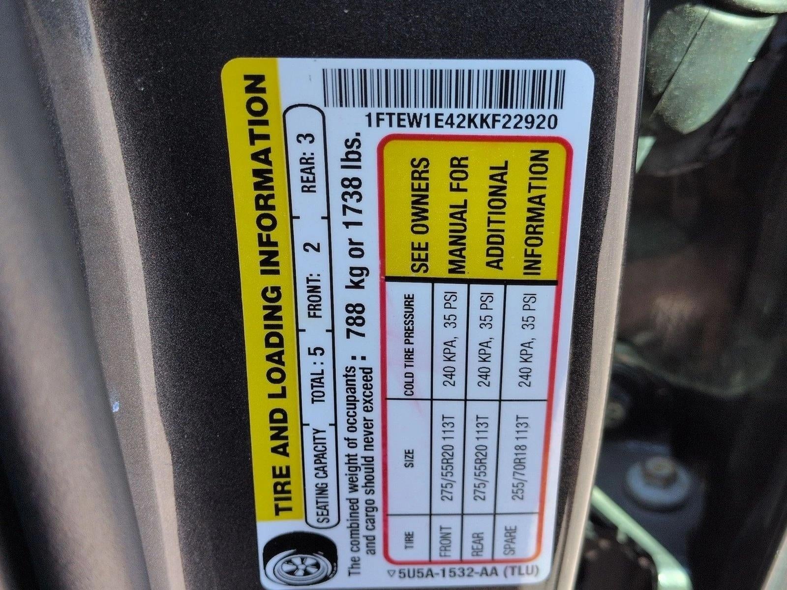 2019 Ford F-150 LARIAT 4WD SuperCrew 5.5' Box