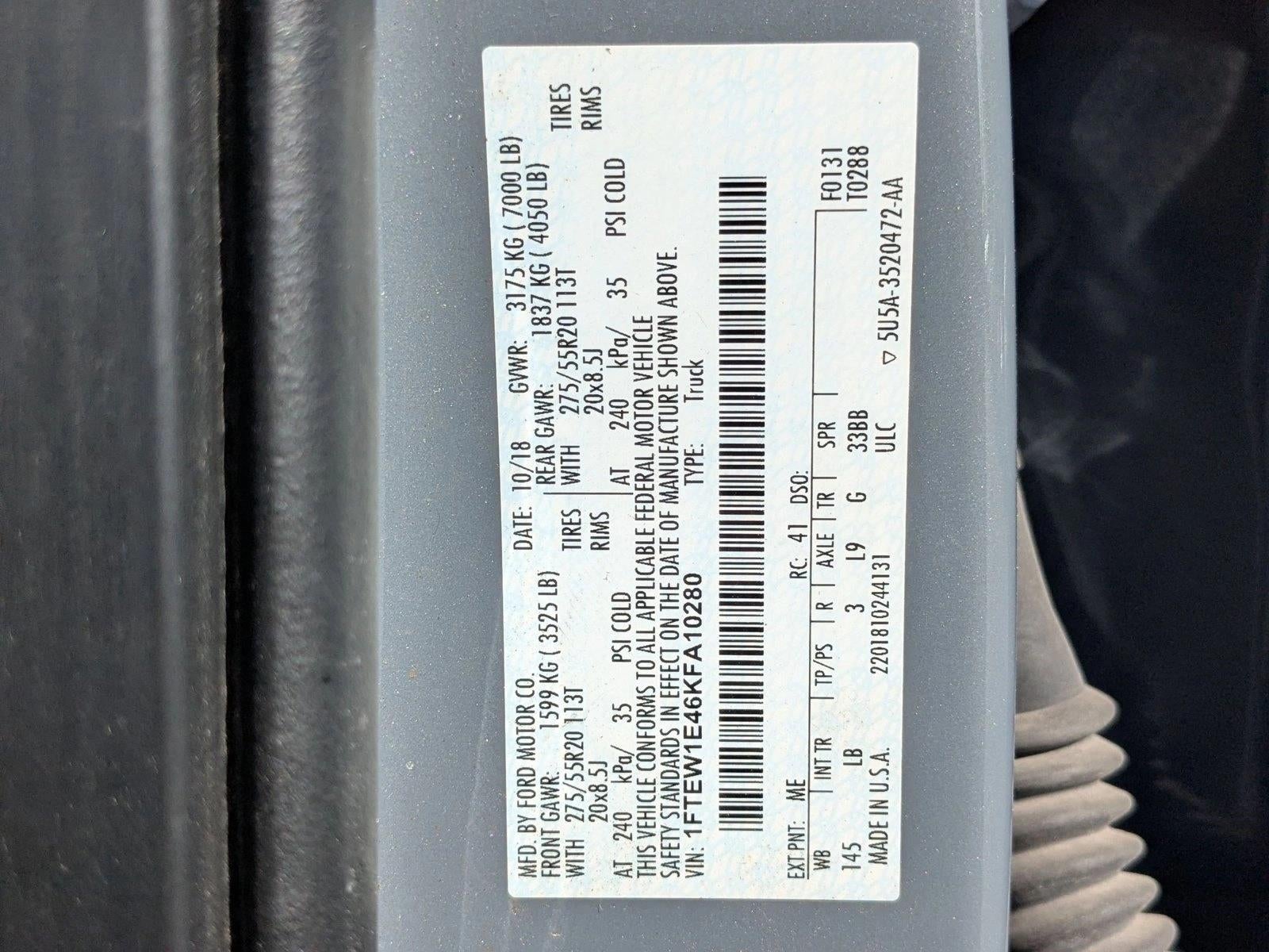 2019 Ford F-150 LARIAT 4WD SuperCrew 5.5' Box