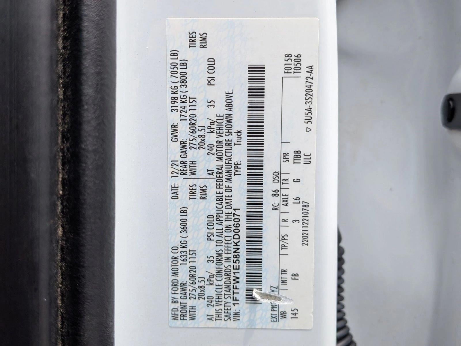 2022 Ford F-150 XLT 4WD SuperCrew 5.5' Box