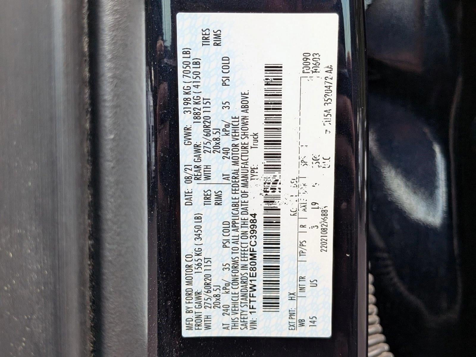 2021 Ford F-150 XLT 4WD SuperCrew 5.5' Box